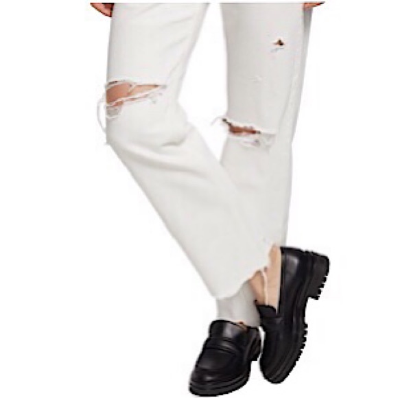 “NEW” Moussy Vintage Odessa High-Rise Distressed Straight-Leg Jean - Picture 3 of 11